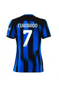 Inter Milan Juan Cuadrado #7 Jalkapallovaatteet Naisten Kotipaita 2023-24 Lyhythihainen
